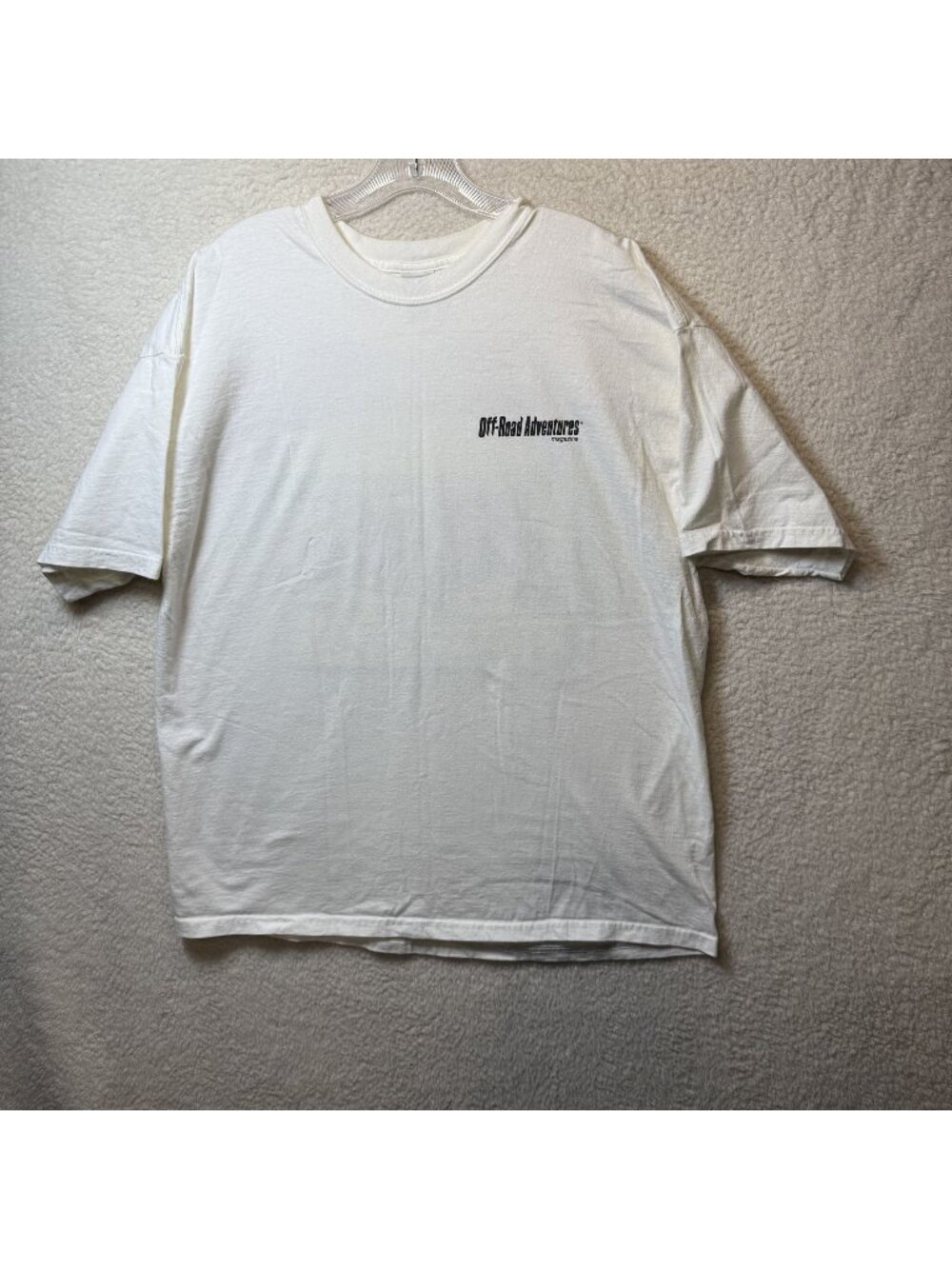 Vintage Off-Road Adventures Magazine T-Shirt Size XL White Graphic Tee Cotton